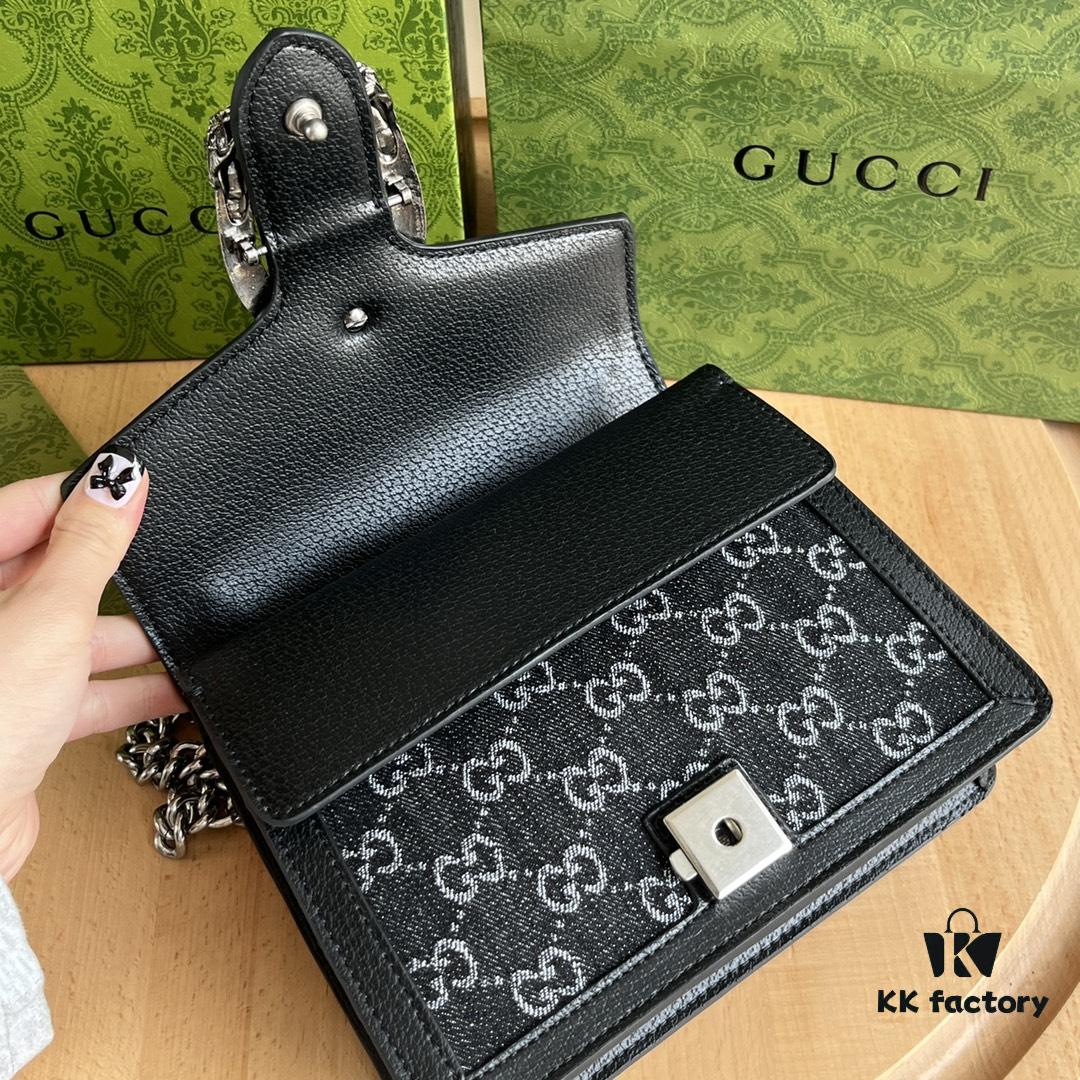 6930a8d06e68136f4d9ac7df Authentic Shot #421970 Black Denim Dionysus Series Bag