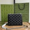 6930a8d46e68136f4d9ac7e3 Authentic Shot #421970 Black Denim Dionysus Series Bag