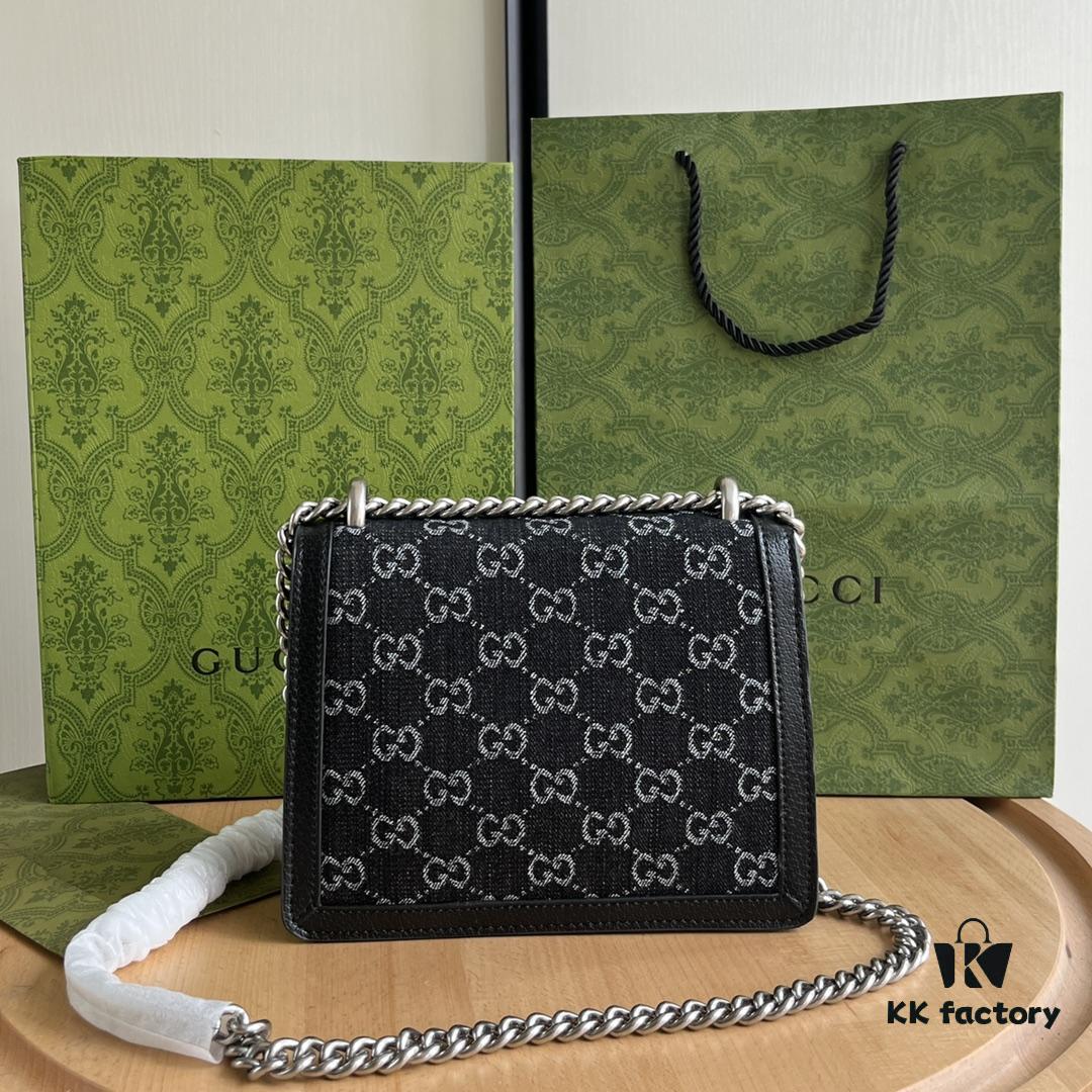 6930a8d46e68136f4d9ac7e3 Authentic Shot #421970 Black Denim Dionysus Series Bag