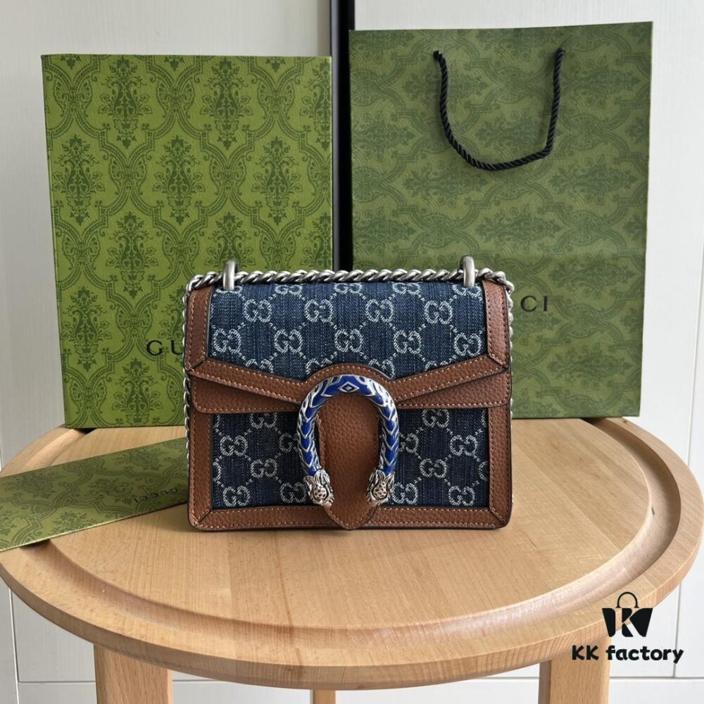 6930a8de6e68136f4d9ac7f3 Authentic Shot #421970 Blue Denim Dionysus Series Bag