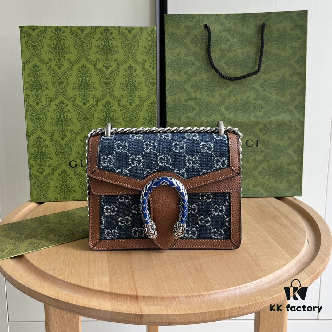 6930a8de6e68136f4d9ac7f3 Authentic Shot #421970 Blue Denim Dionysus Series Bag