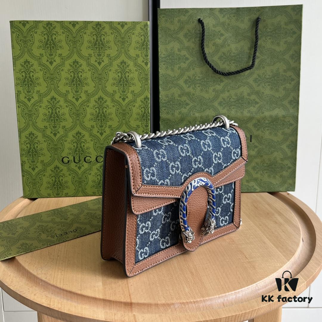 6930a8df6e68136f4d9ac7f4 Authentic Shot #421970 Blue Denim Dionysus Series Bag
