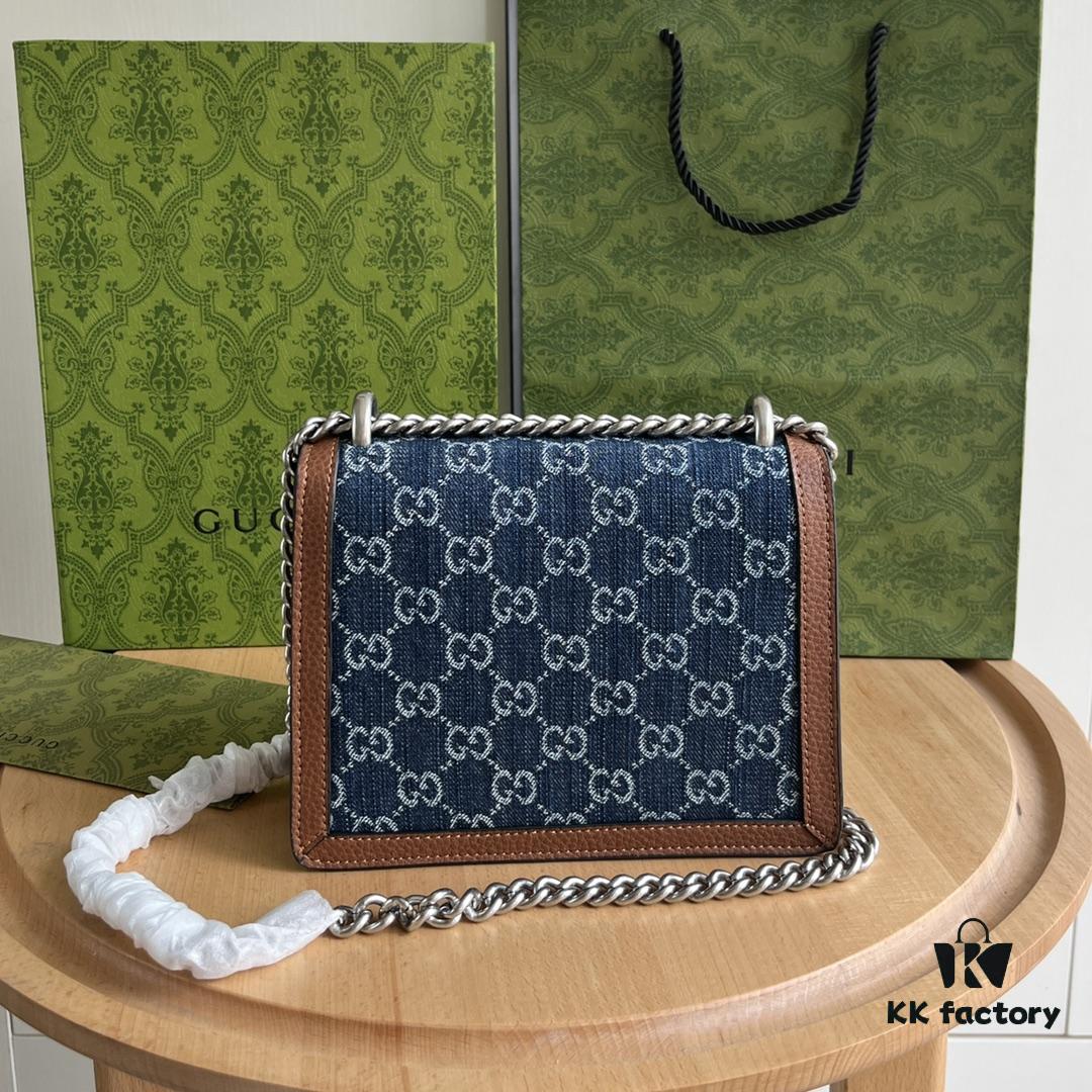 6930a8e06e68136f4d9ac7f7 Authentic Shot #421970 Blue Denim Dionysus Series Bag