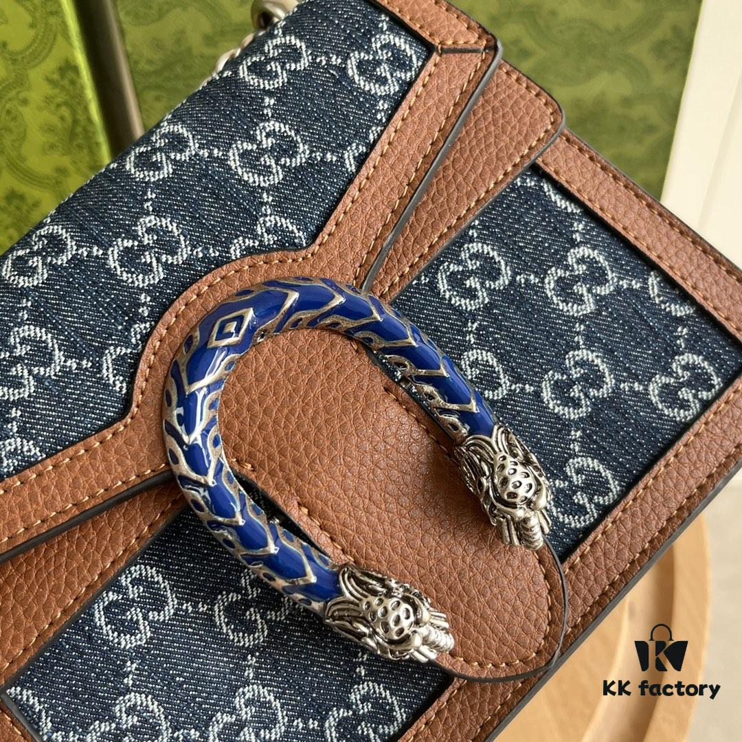 6930a8e16e68136f4d9ac7f8 Authentic Shot #421970 Blue Denim Dionysus Series Bag