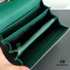 6930a9506e68136f4d9ac8d2 GG Dionysus WOC Chain Mini Handbag / Wallet in Green Full Leather with Horsehead Spur Closure and Flap Design