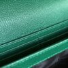 6930a9516e68136f4d9ac8d3 GG Dionysus WOC Chain Mini Handbag / Wallet in Green Full Leather with Horsehead Spur Closure and Flap Design