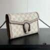 6930a95e6e68136f4d9ac8ef GG Dionysus WOC Chain Mini Handbag / Wallet in Oatmeal with Horsebit Closure and Flip Design