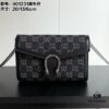 6930a96b6e68136f4d9ac90a Authentic #With Box - GG Dionysus WOC Chain Mini Handbag / Wallet in Black Denim, Style No. 401231, 20×13×6cm
