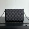 6930a96c6e68136f4d9ac90c Authentic #With Box - GG Dionysus WOC Chain Mini Handbag / Wallet in Black Denim, Style No. 401231, 20×13×6cm