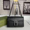 6930a9a46e68136f4d9ac981 Crinkled Leather with Double Tiger Head Clasp Inspired by the Greek Mythology of Dionysus, Dual Flap Pockets, Handheld or Crossbody Bag, Model: 400249, Size: 28x15x7