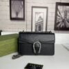 6930a9a46e68136f4d9ac982 Crinkled Leather with Double Tiger Head Clasp Inspired by the Greek Mythology of Dionysus, Dual Flap Pockets, Handheld or Crossbody Bag, Model: 400249, Size: 28x15x7