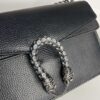 6930a9a56e68136f4d9ac984 Crinkled Leather with Double Tiger Head Clasp Inspired by the Greek Mythology of Dionysus, Dual Flap Pockets, Handheld or Crossbody Bag, Model: 400249, Size: 28x15x7