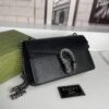 6930a9a56e68136f4d9ac985 Crinkled Leather with Double Tiger Head Clasp Inspired by the Greek Mythology of Dionysus, Dual Flap Pockets, Handheld or Crossbody Bag, Model: 400249, Size: 28x15x7