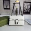 6930a9ad6e68136f4d9ac993 Crinkled Leather with Double Tiger Head Clasp Inspired by the Greek Mythology of Dionysus, Dual Flap Pockets, Handheld or Crossbody Bag, Model: 400249, Size: 28x15x7