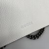 6930a9ae6e68136f4d9ac997 Crinkled Leather with Double Tiger Head Clasp Inspired by the Greek Mythology of Dionysus, Dual Flap Pockets, Handheld or Crossbody Bag, Model: 400249, Size: 28x15x7