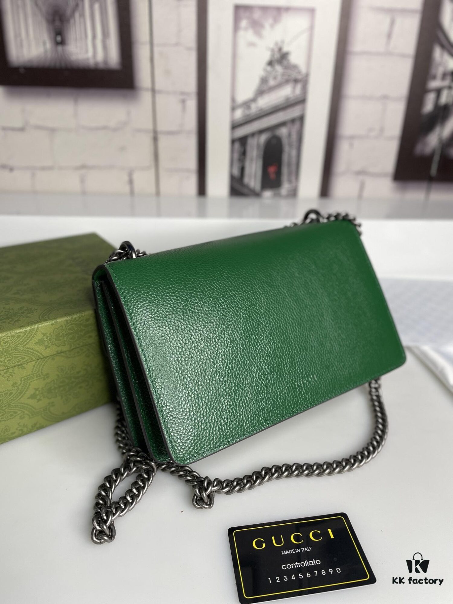 6930a9b36e68136f4d9ac99d Crinkled Leather with Double Tiger Head Clasp Inspired by the Greek Myth of Dionysus, Dual Flap Pockets, Handheld or Crossbody Bag, Model: 400249, Size: 28x15x7