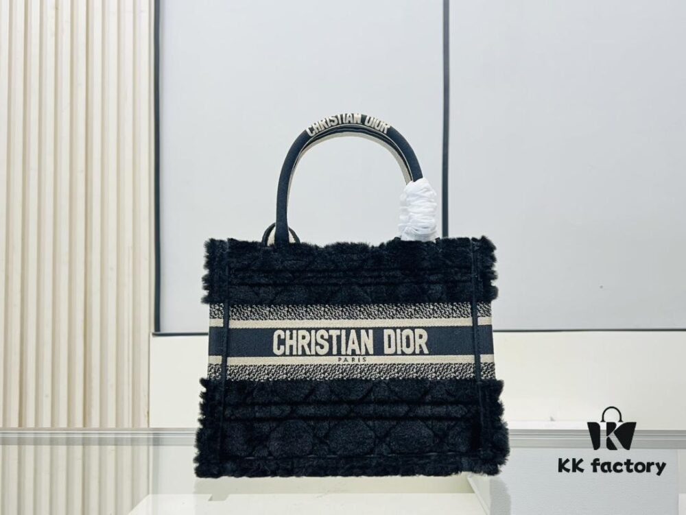 6930a9db6e68136f4d9ac9f4 Authentic Thick Fabric Warning ️ Small Size Black Wool Plaid 'Book Tote'