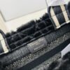 6930a9de6e68136f4d9ac9fd Authentic Thick Fabric Warning ️ Small Size Wool Plaid Black 【Book Tote】