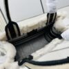 6930a9e26e68136f4d9aca04 Authentic Thick Fabric Warning ️ Small Size White Fur is Black 【Book Tote】