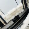 6930a9e26e68136f4d9aca05 Authentic Thick Fabric Warning ️ Small Size White Fur is Black 【Book Tote】