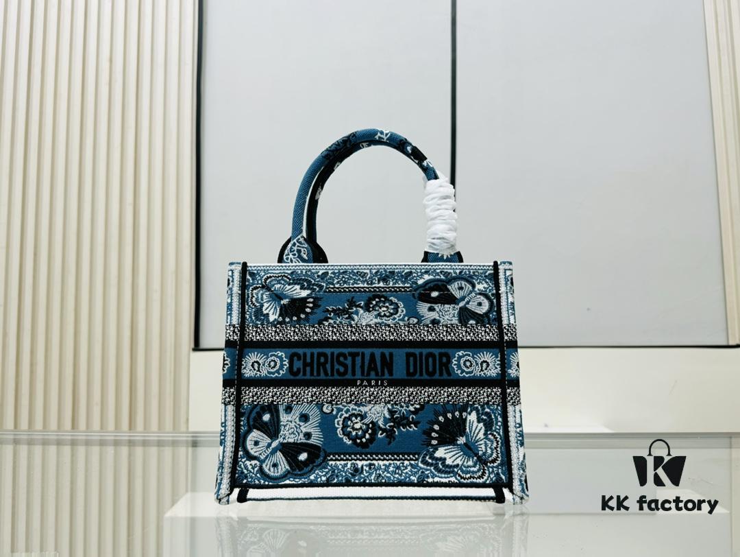 6930a9e46e68136f4d9aca09 Authentic Thick Fabric Warning ️ Small Blue Butterfly Book Tote