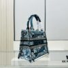 6930a9e56e68136f4d9aca0a Authentic Thick Fabric Warning ️ Small Blue Butterfly Book Tote