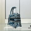 6930a9e56e68136f4d9aca0b Authentic Thick Fabric Warning ️ Small Blue Butterfly Book Tote