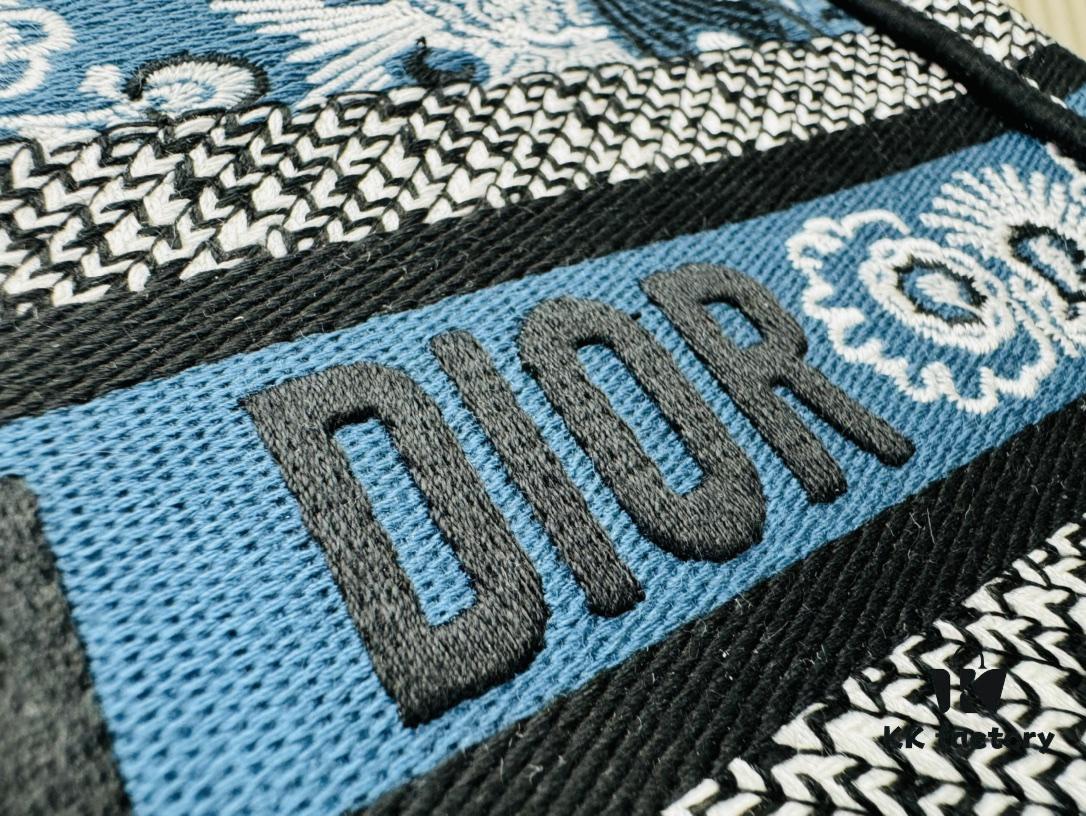6930a9e86e68136f4d9aca11 Authentic Thick Fabric Warning ️ Small Blue Butterfly Book Tote