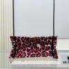 6930a9f06e68136f4d9aca23 Authentic Thick Fabric Warning ️ Small Red Leopard Print 'Book Tote'