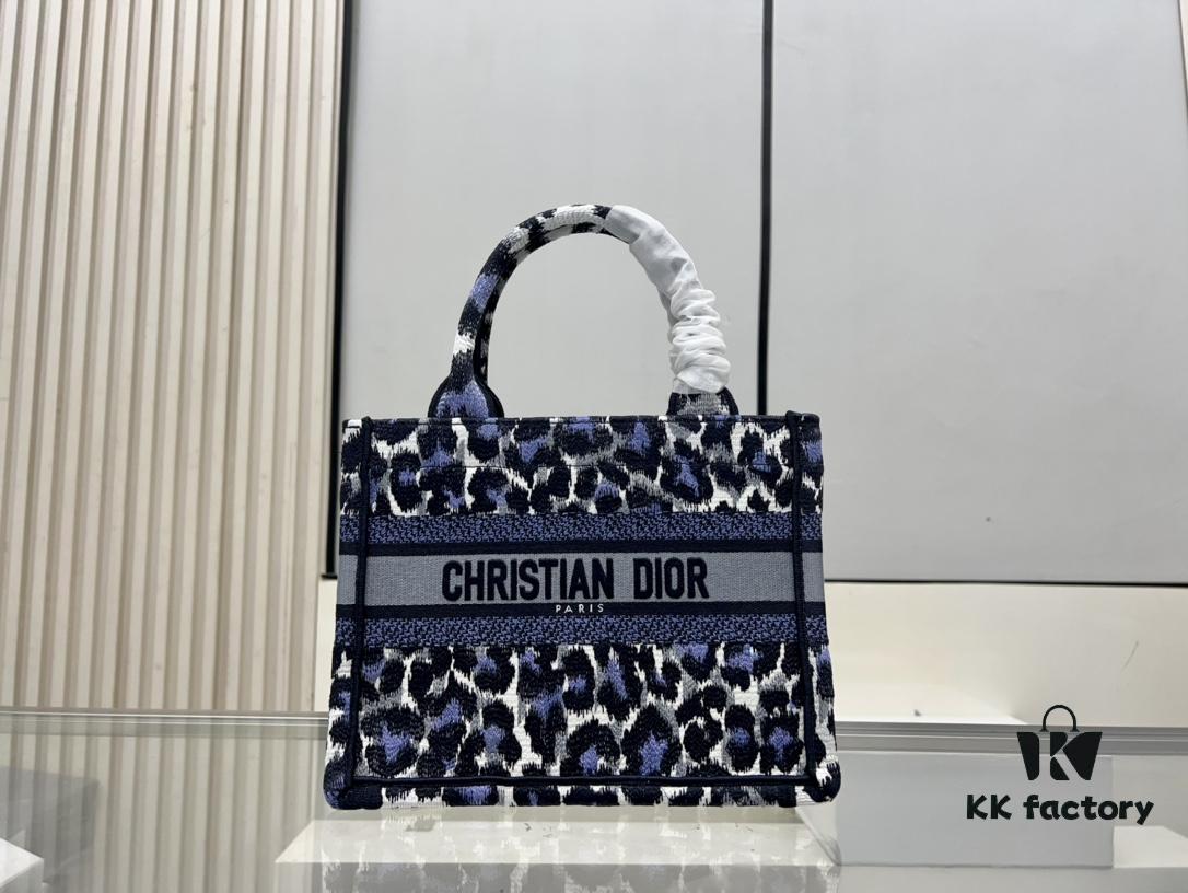 6930a9f16e68136f4d9aca25 Authentic Thick Fabric ️ Small Purple Leopard Print 'Book Tote'