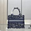 6930a9f56e68136f4d9aca2d Authentic Thick Fabric ️ Small Purple Leopard Print 'Book Tote'