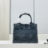 6930a9fb6e68136f4d9aca3f Authentic Thick Fabric Warning ️ Small Black Floral 'Book Tote'