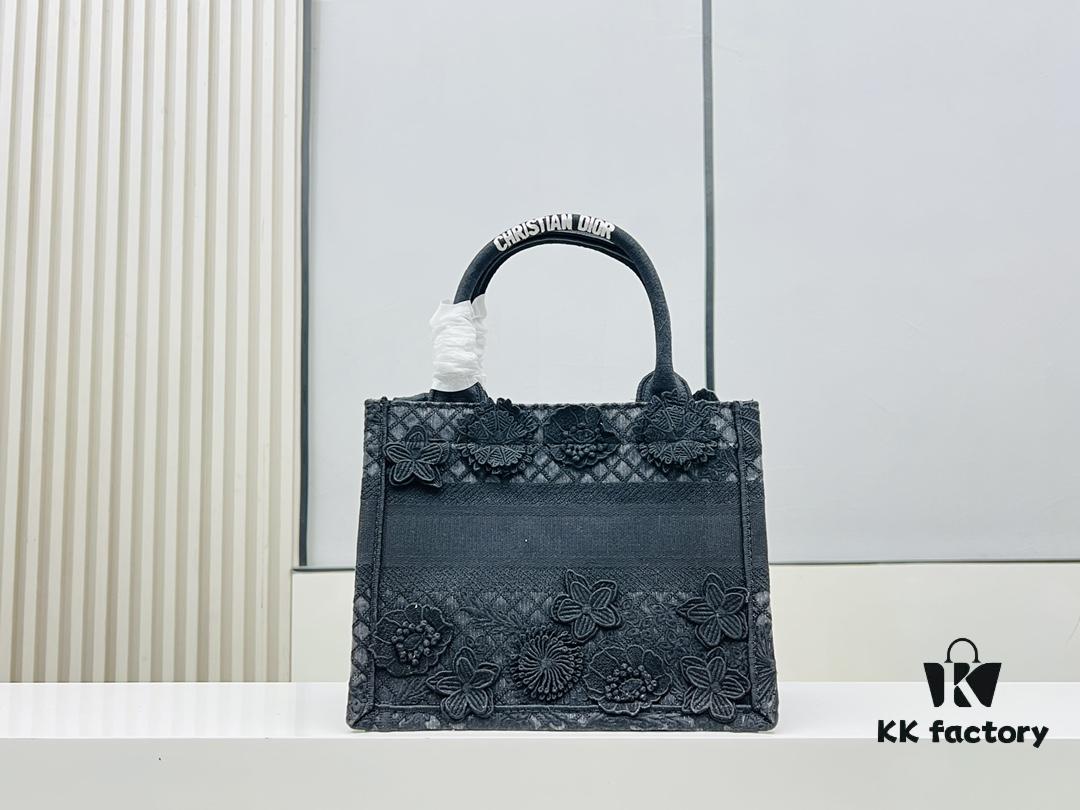 6930a9fb6e68136f4d9aca3f Authentic Thick Fabric Warning ️ Small Black Floral 'Book Tote'