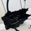 6930a9fe6e68136f4d9aca43 Authentic Thick Fabric Warning ️ Small Black Floral 'Book Tote'