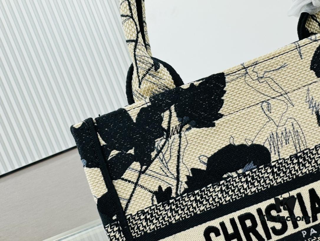 Authentic Thick Fabric Warning  ️ Small Size Book Tote