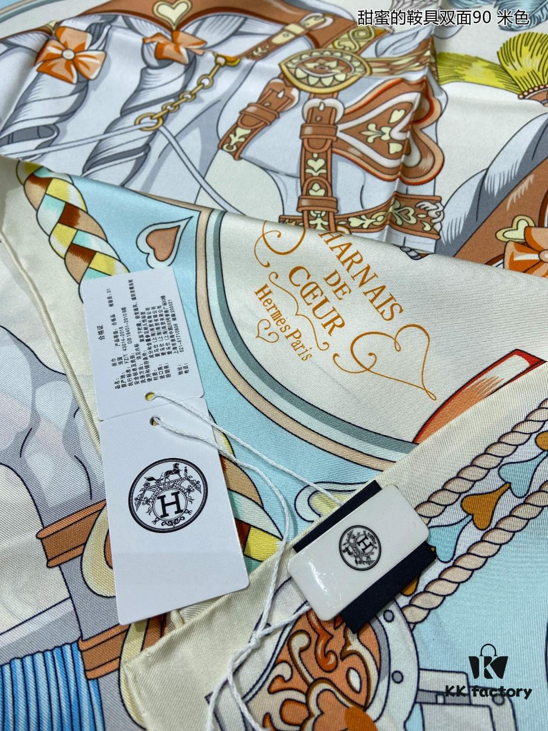 6930aadb6e68136f4d9acbc8 Luxury Custom Sweet Harness Double-Sided 90 Silk Scarf, 100% Premium 18 Momme Twill Silk, 90cm x 90cm