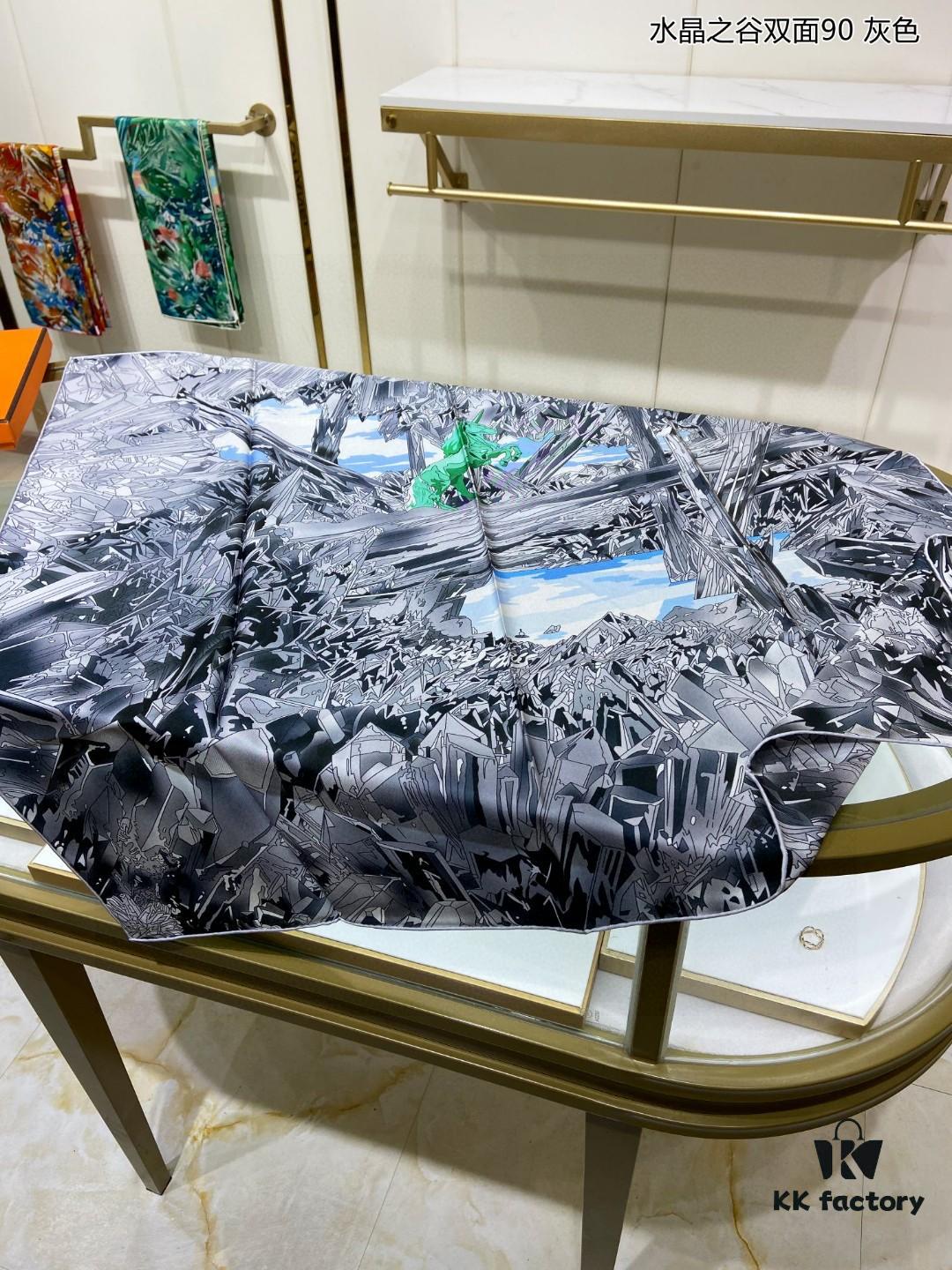 6930aaf06e68136f4d9acbea Luxury Custom Crystal Valley Double-Sided 90 Pure Silk Scarf