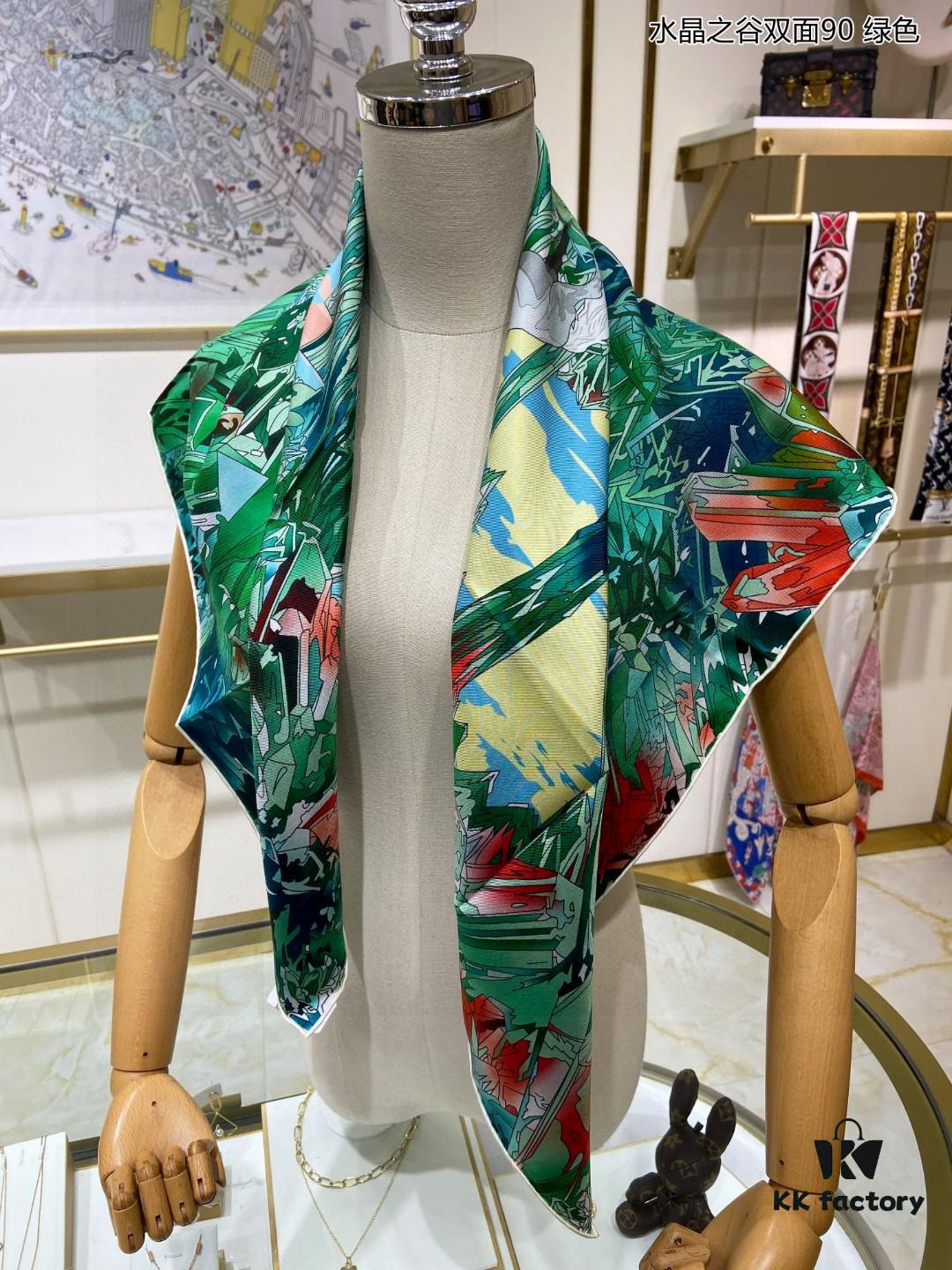 6930aaf66e68136f4d9acbf5 Luxury Custom Crystal Valley Double-Sided 90 Silk Scarf