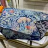 6930ab016e68136f4d9acc07 Luxury Custom 'Painter's Garden Double-Sided 90' Silk Scarf, 100% Premium 18 Momme Twill Silk, 90cm x 90cm