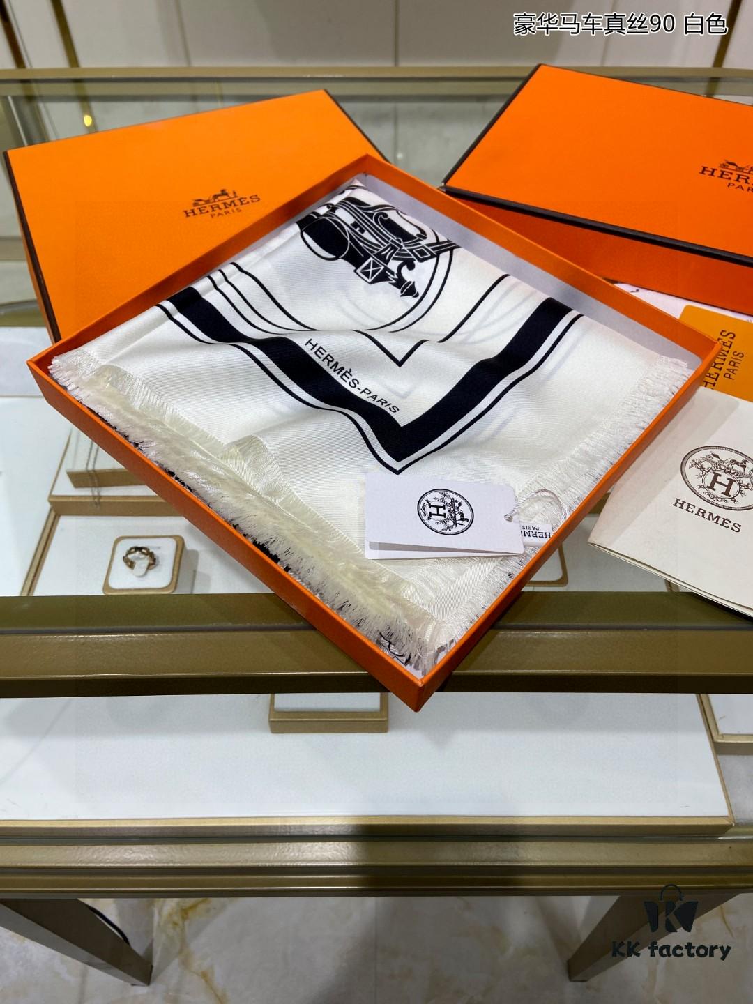 6930ab206e68136f4d9acc43 Luxury Custom Horse Carriage Silk Scarf 90 - 100% Premium 18 Momme Double-Sided Satin Silk, Top Craftsmanship, High-End Fashion Accessory