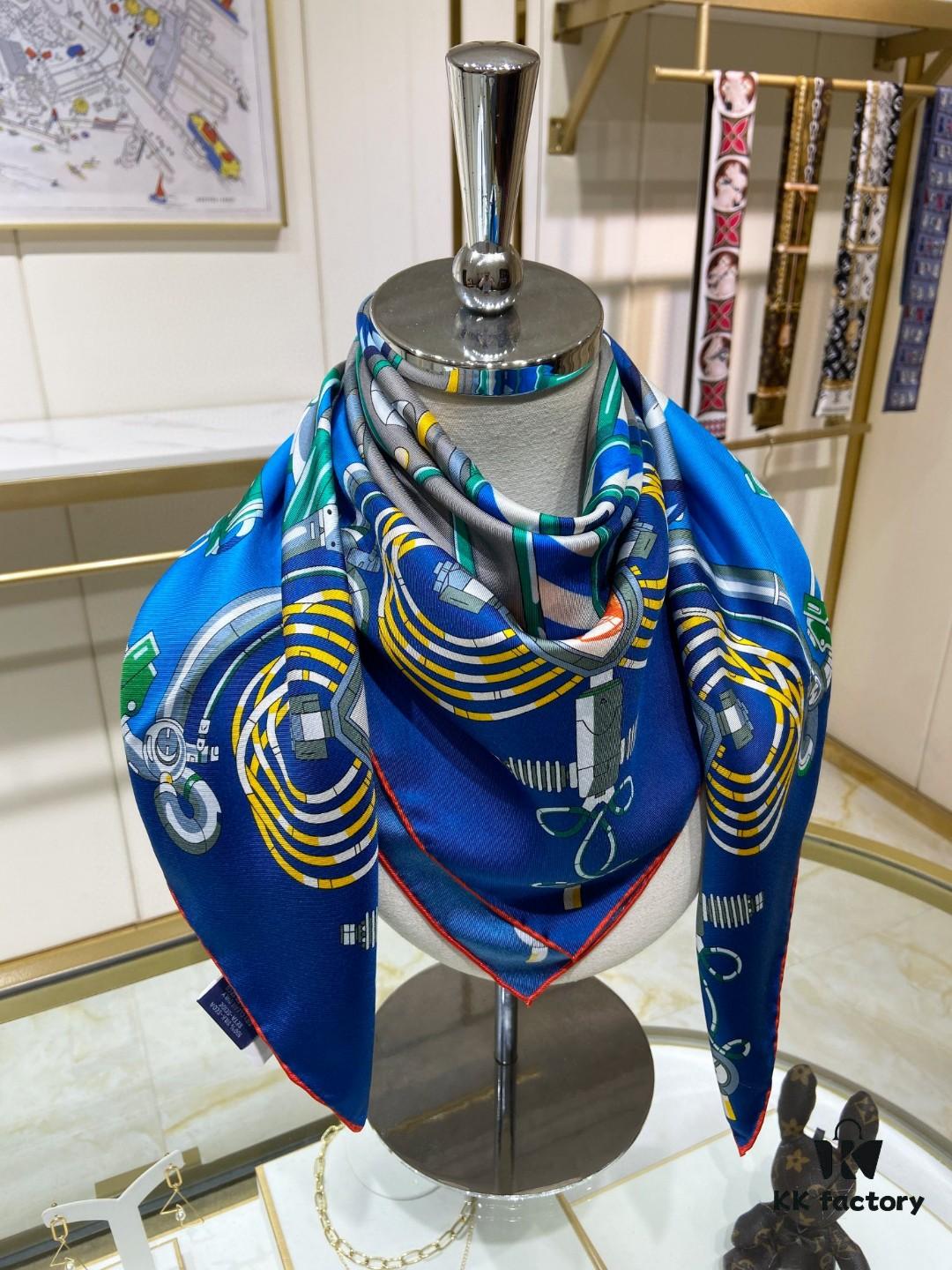 6930ab2b6e68136f4d9acc59 New Arrival 💫 Hermès-Style Single-Sided 100% Pure Silk Scarf, Top-Tier Craftsmanship, Stunning Design, 90cm x 90cm