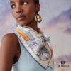Luxury Custom Made Modern Era Double-Sided Solid Color 90% Silk Scarf