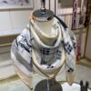 Luxury Custom Made Modern Era Double-Sided Solid Color 90 Silk Scarf