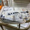 Luxury Custom Made Modern Era Double-Sided Solid Color 90 Silk Scarf