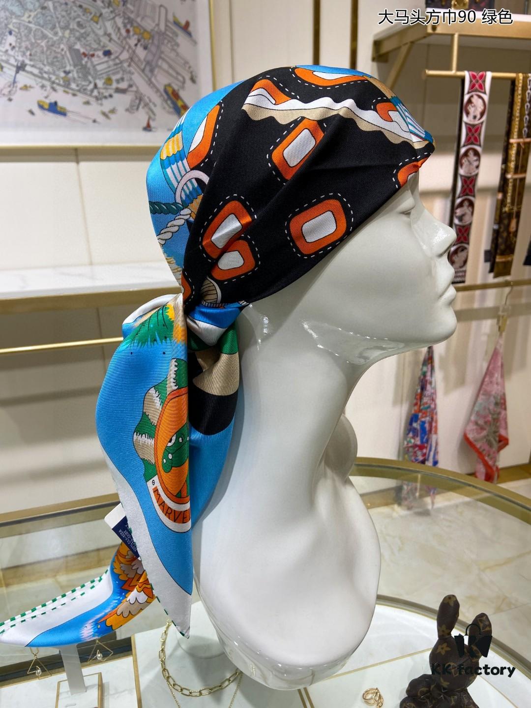 6930ab436e68136f4d9acc89 New Arrival 💫 Silk Scarf 'Malaysian Head Square 90' – Luxurious 100% Twill Silk, 90cm x 90cm, Top-Tier Craftsmanship, Highly Recommended!