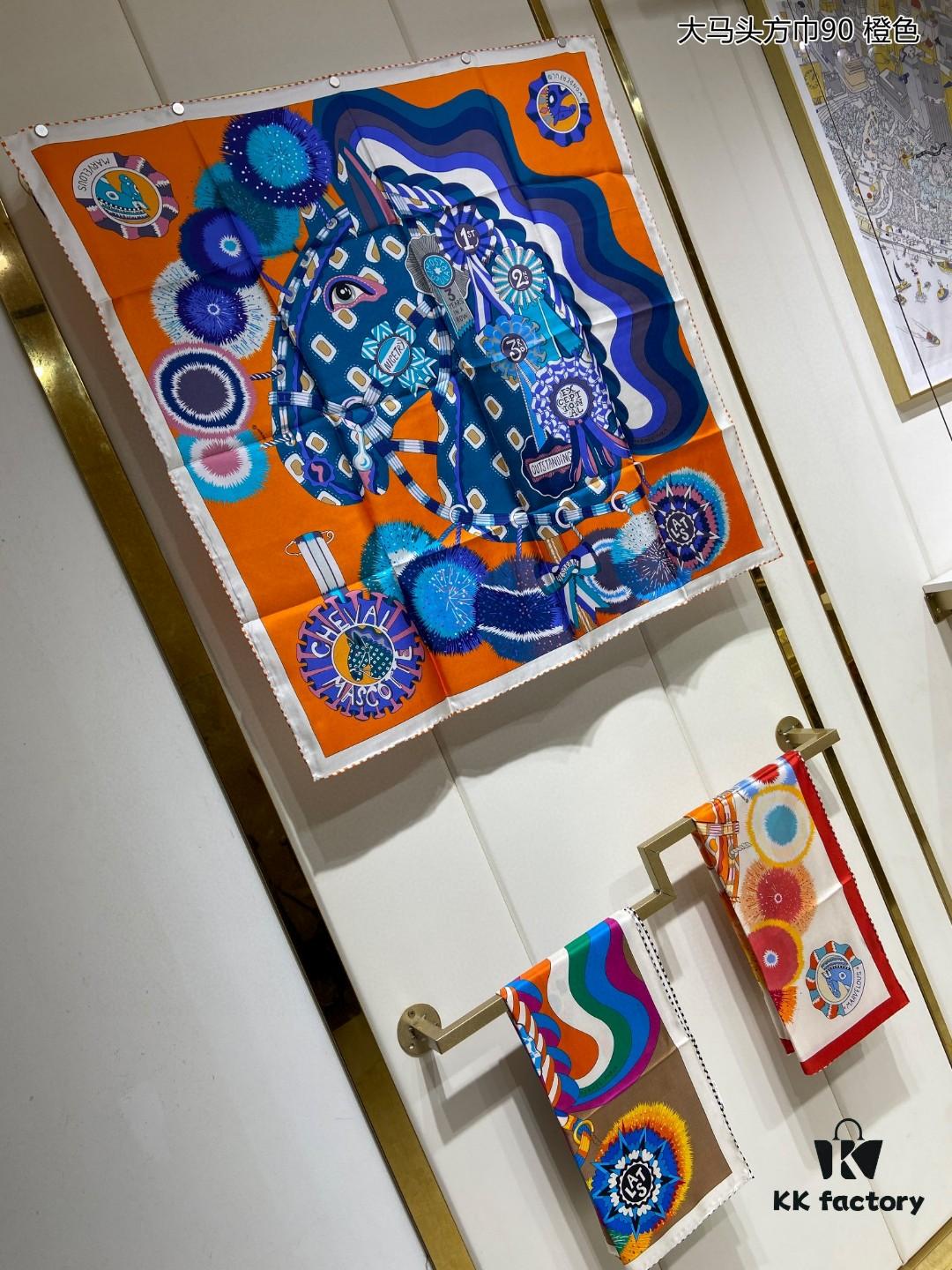 6930ab486e68136f4d9acc91 New Arrival 💫 Silk Scarf 'Large Horse Head Square Scarf 90' – 100% Premium Twill Silk, 90cm x 90cm, Top-Tier Craftsmanship, Highly Recommended!