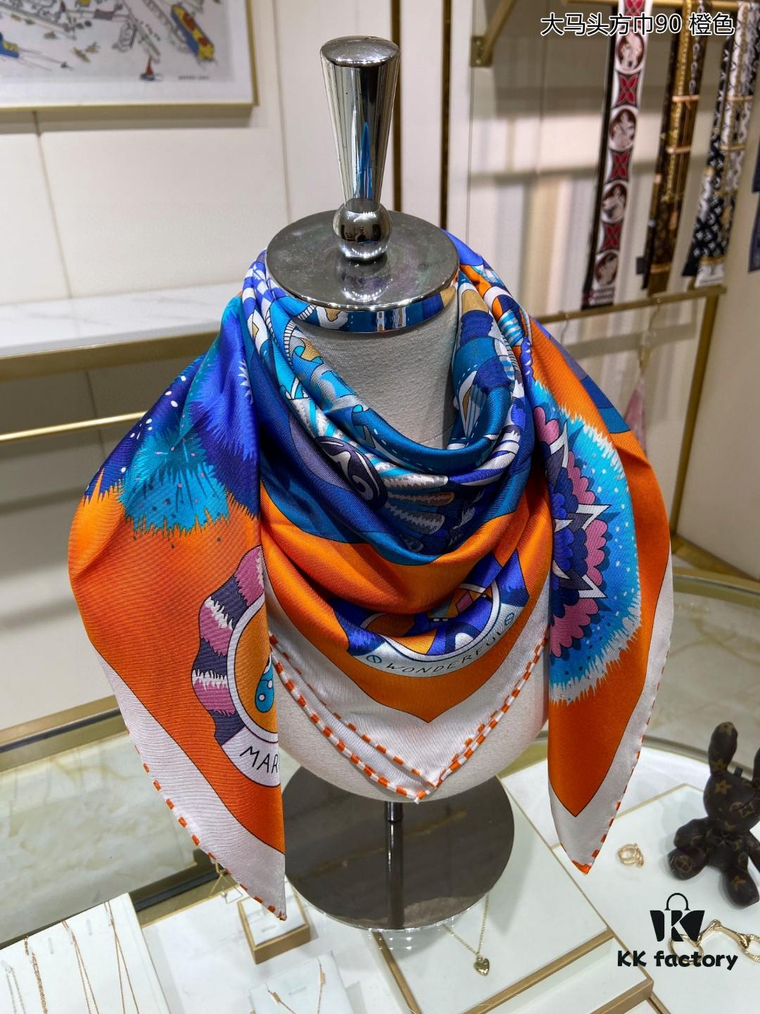 6930ab496e68136f4d9acc93 New Arrival 💫 Silk Scarf 'Large Horse Head Square Scarf 90' – 100% Premium Twill Silk, 90cm x 90cm, Top-Tier Craftsmanship, Highly Recommended!