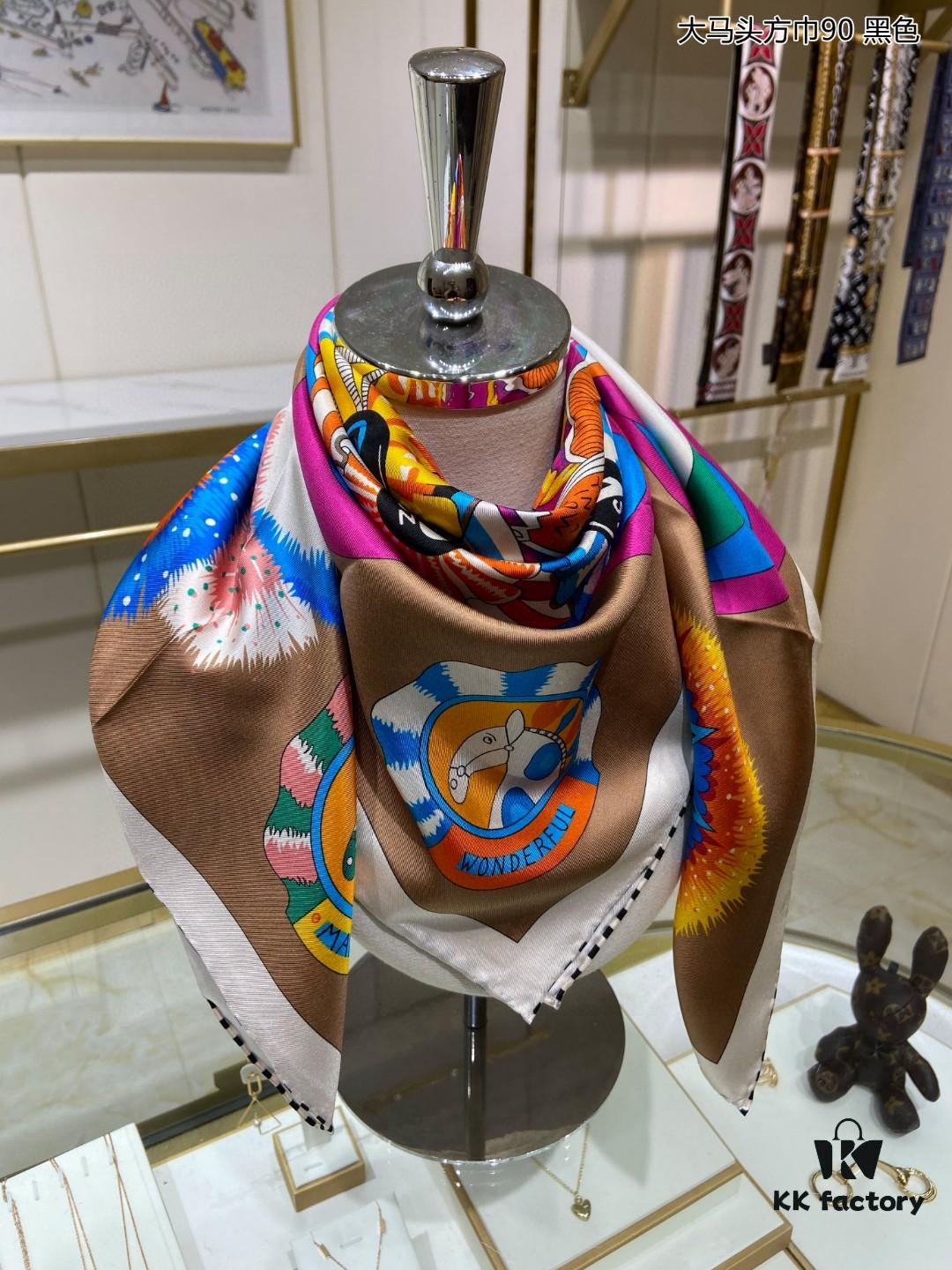 6930ab4e6e68136f4d9acc9b New Arrival 💫 Silk Scarf 'Malaysian Head Square 90' – Luxurious 100% Twill Silk, 90cm x 90cm, Top-Tier Craftsmanship, Highly Recommended!
