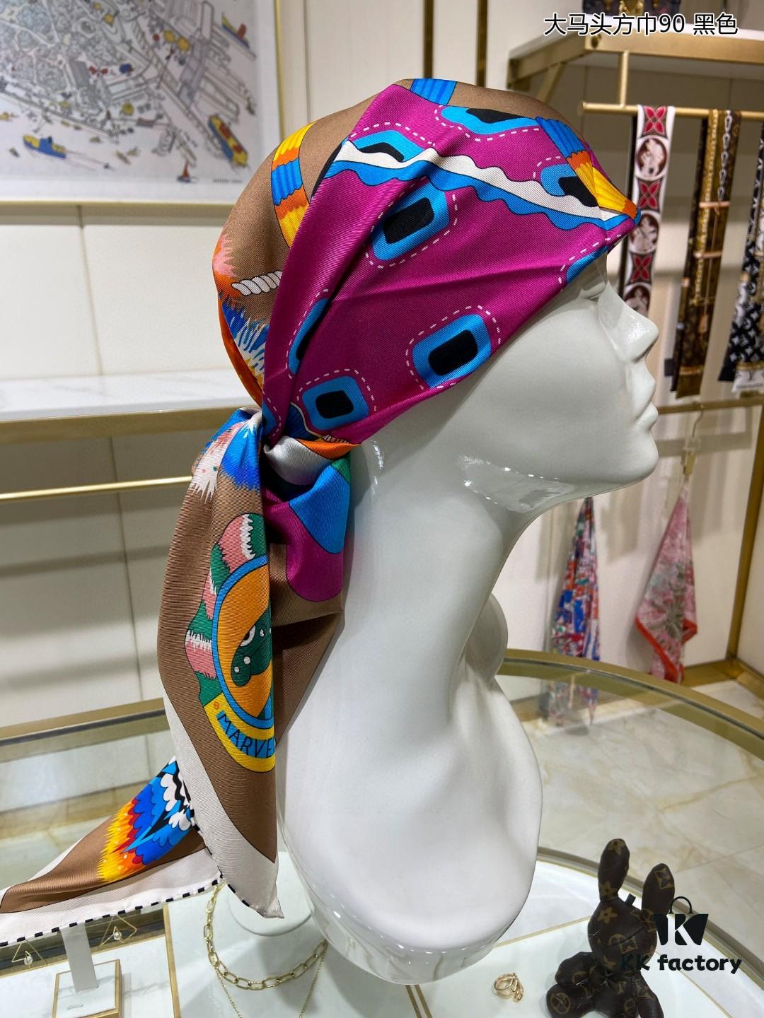 6930ab4e6e68136f4d9acc9d New Arrival 💫 Silk Scarf 'Malaysian Head Square 90' – Luxurious 100% Twill Silk, 90cm x 90cm, Top-Tier Craftsmanship, Highly Recommended!