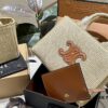 6930ab776e68136f4d9acce2 Celine Wicker Tote Bag, Raffia Handbag for Vacation Photography, Inspired by Celine